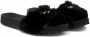 Giuseppe Zanotti Neil Jr. slippers van imitatiebont Zwart - Thumbnail 1