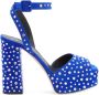 Giuseppe Zanotti New Betty sandalen verfraaid met kristallen Blauw - Thumbnail 1