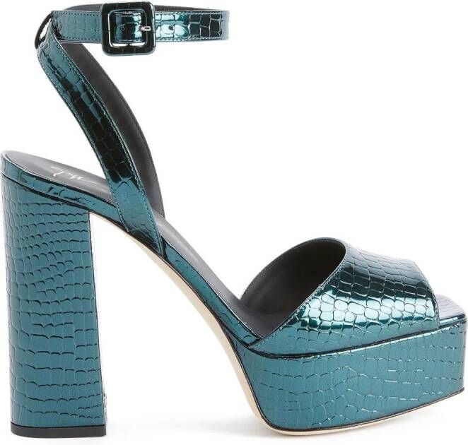 Giuseppe Zanotti New Betty sandalen nmet gesp Groen