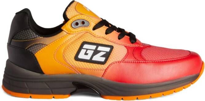 Giuseppe Zanotti New GZ Runner sneakers met vlakken Oranje
