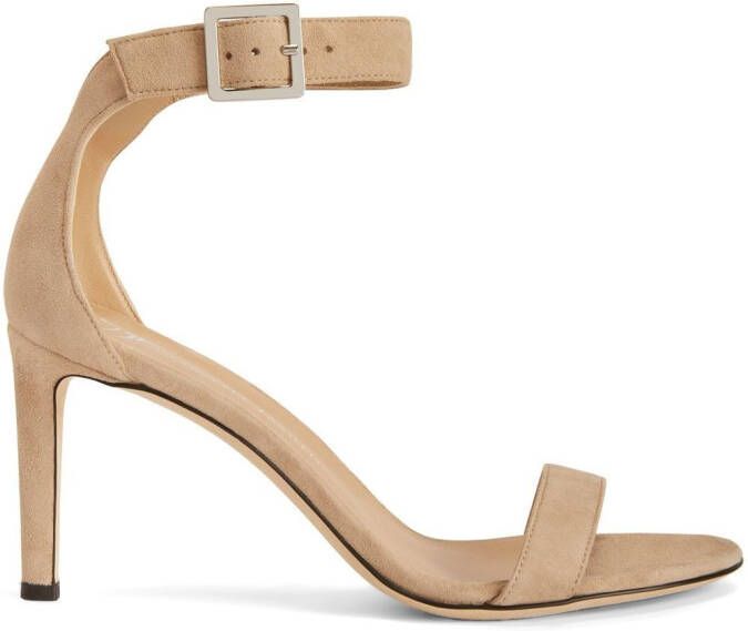 Giuseppe Zanotti Neyla sandalen met enkelbandje Beige
