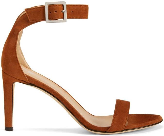 Giuseppe Zanotti Neyla sandalen met enkelbandje Bruin