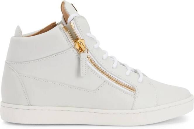 Giuseppe Zanotti Nicki leren sneakers Grijs