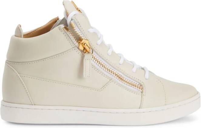 Giuseppe Zanotti Nicki leren sneakers Wit