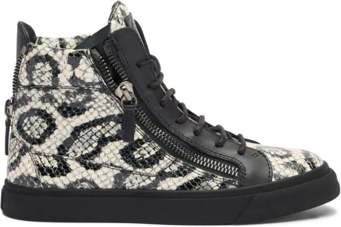 Giuseppe Zanotti Nicki leren sneakers Zwart