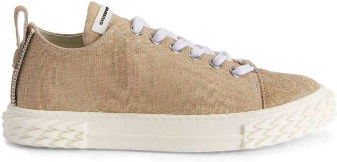 Giuseppe Zanotti Nicky sneakers met print Beige