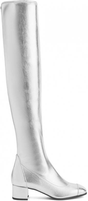 Giuseppe Zanotti Nicolly overknee laarzen Zilver - Schoenen.nl
