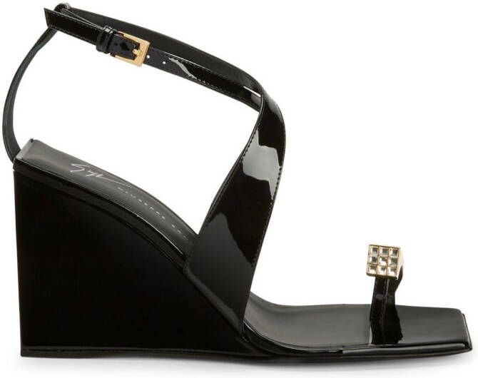 Giuseppe Zanotti Nihao ring sandalen Zwart