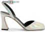 Giuseppe Zanotti Olivhe leren sandalen Zilver - Thumbnail 1