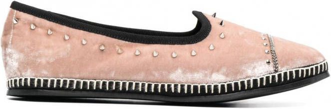 Giuseppe Zanotti Otium fluwelen loafers Roze
