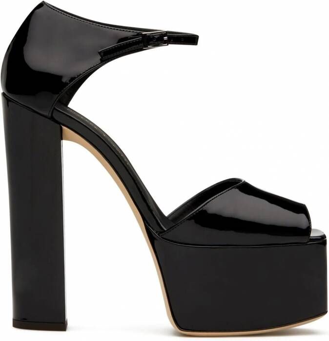 Giuseppe Zanotti Platforms met open neus Zwart