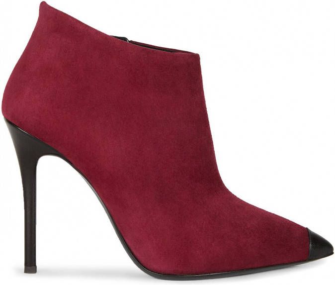 Giuseppe Zanotti Enkellaarzen met puntige neus Rood