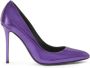 Giuseppe Zanotti Pumps met lakleren hak Paars - Thumbnail 1