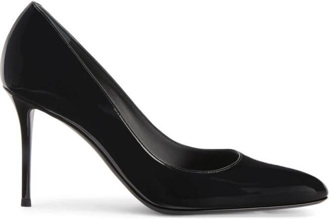 Giuseppe Zanotti Pumps met lakleren hak Zwart