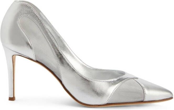 Giuseppe Zanotti Pumps met puntige neus Zilver