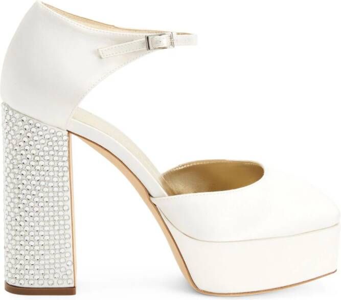 Giuseppe Zanotti Pumps met verfraaid bandje Wit