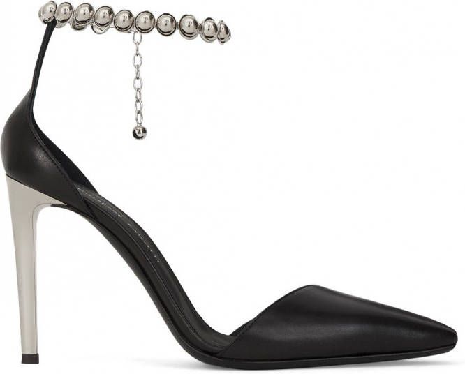 Giuseppe Zanotti Pumps verfraaid met ketting Zwart