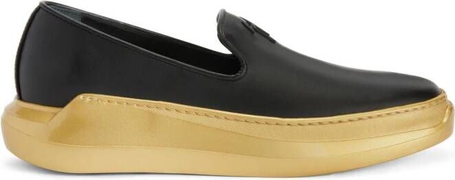 Giuseppe Zanotti Remye leren loafers Zwart