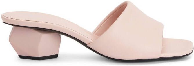 Giuseppe Zanotti Rozalie leren muiltjes Roze