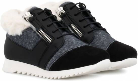 Giuseppe Zanotti Runner Jr. low-top sneakers Zwart