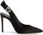 Giuseppe Zanotti Samia 105 mm satijnen pumps Zwart - Thumbnail 1