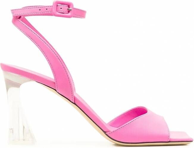 Giuseppe Zanotti Sandalen met doorzichtige hak Roze