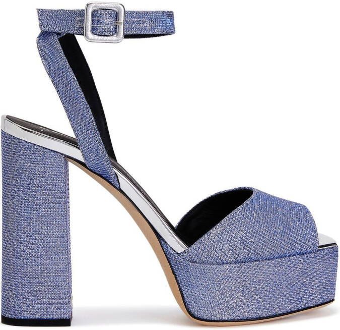 Giuseppe Zanotti 120 mm New Betty sandalen Blauw