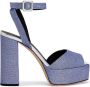 Giuseppe Zanotti 120 mm New Betty sandalen Blauw - Thumbnail 1