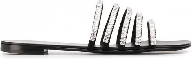 Giuseppe Zanotti Sandalen met open neus Zwart