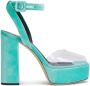 Giuseppe Zanotti Sandalen met plateauzool Blauw - Thumbnail 1