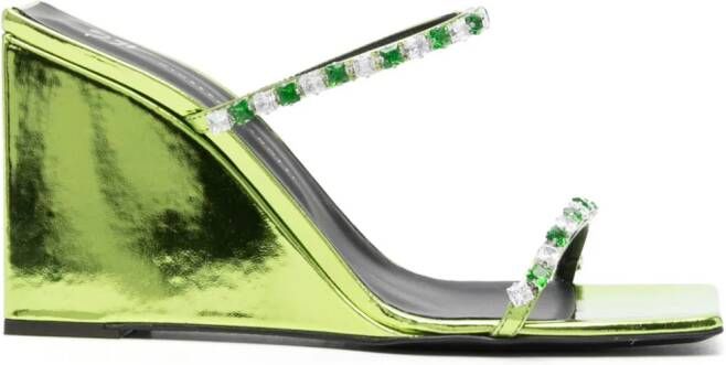 Giuseppe Zanotti Shangay sandalen met gesp Groen