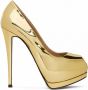 Giuseppe Zanotti Sharon pumps met open neus Goud - Thumbnail 1