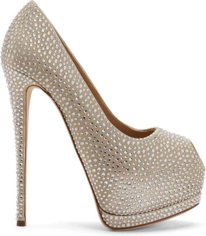 Giuseppe Zanotti Sharon pumps met stilettohak Beige