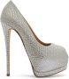 Giuseppe Zanotti Sharon pumps verfraaid met stras Grijs - Thumbnail 1