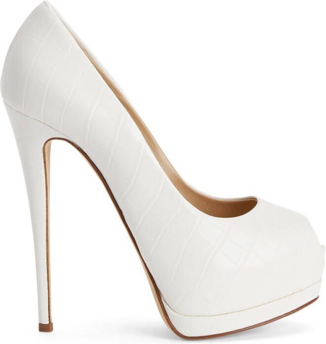 Giuseppe Zanotti Sharon pumps met open neus Wit