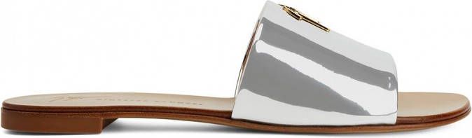 Giuseppe Zanotti Shirley metallic sandalen Zilver