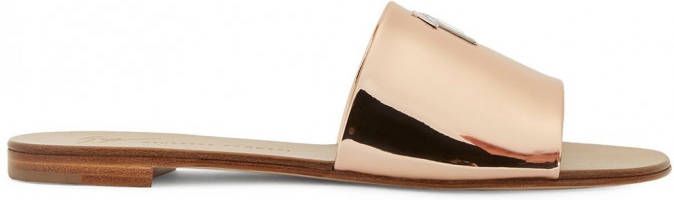 Giuseppe Zanotti Shirley metallic sandalen Roze