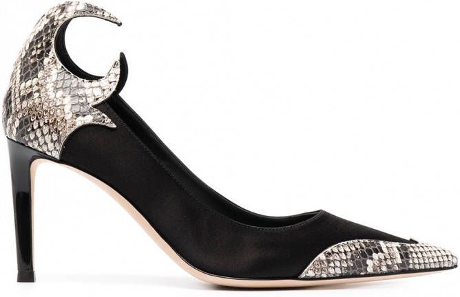 Giuseppe Zanotti Pumps met slangenprint Zwart