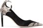 Giuseppe Zanotti Pumps met slangenprint Zwart - Thumbnail 1