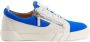 Giuseppe Zanotti Sneakers met colourblocking Blauw - Thumbnail 1