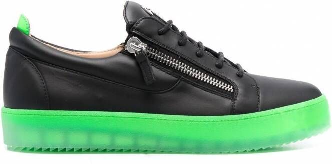 Giuseppe Zanotti Sneakers met contrasterende zool Zwart