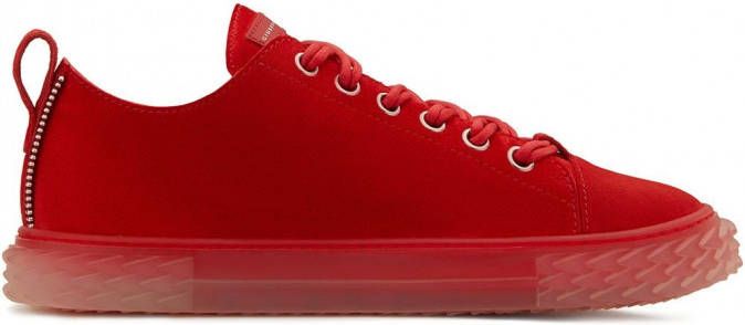 Giuseppe Zanotti Sneakers met geribbelde zool Rood