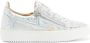 Giuseppe Zanotti Sneakers met krokodillenleer-effect Zilver - Thumbnail 1