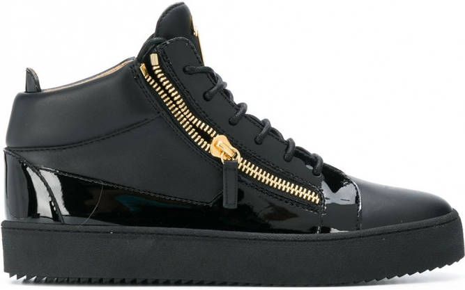 Giuseppe Zanotti Sneakers met rits aan zijkant Zwart