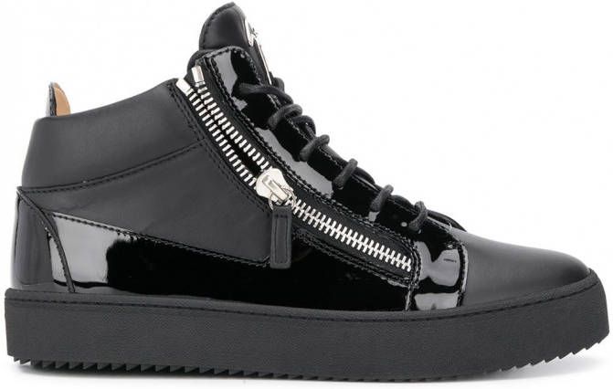 Giuseppe Zanotti Sneakers met rits aan zijkant Zwart
