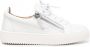 Giuseppe Zanotti Sneakers met rits Wit - Thumbnail 1