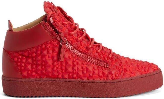 Giuseppe Zanotti Sneakers met studs Rood