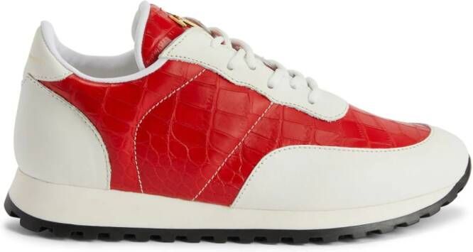 Giuseppe Zanotti Sneakers met vlakken Rood