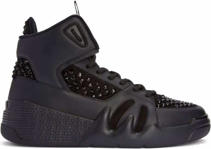 Giuseppe Zanotti Sneakers verfraaid met kristallen Zwart