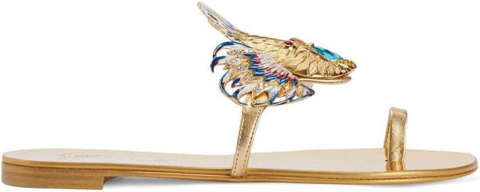 Giuseppe Zanotti Spipiott sandalen Goud